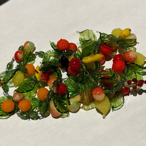 Venetian Glass Tutti Fruity Glass Necklace - Picture 5 of 16